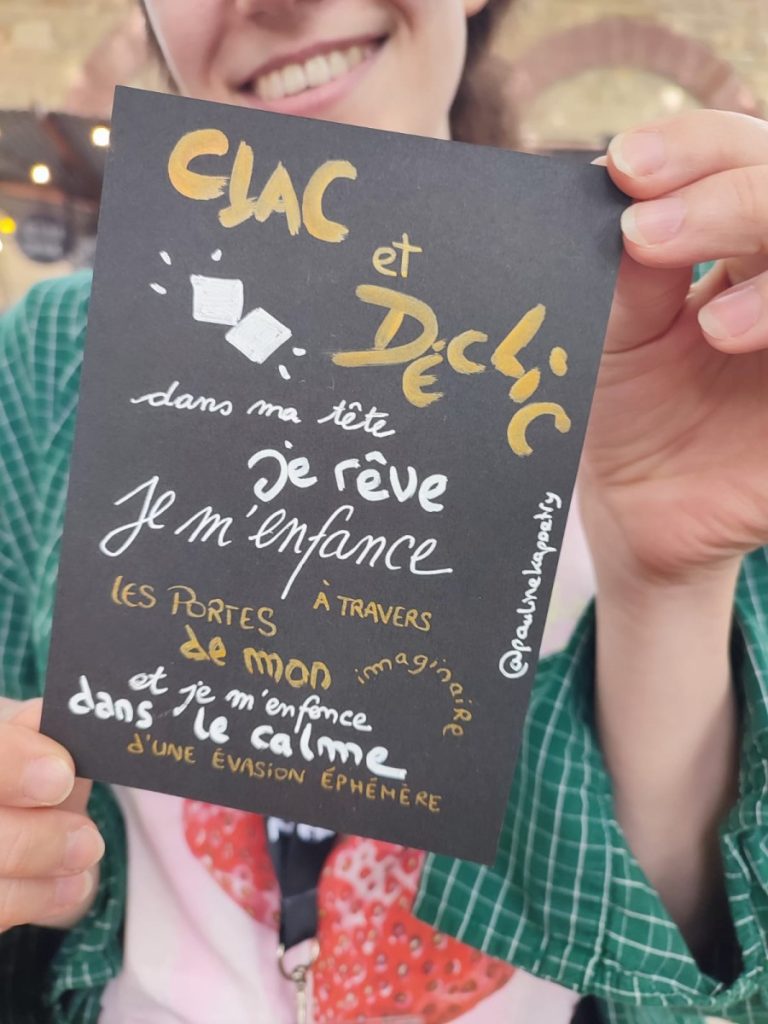 poeme minute paulinekapoetry declic