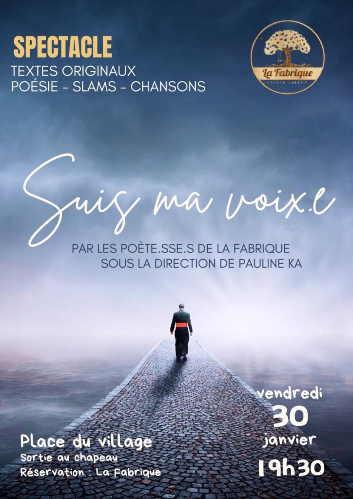 spectacle poetique suis ma voixe scene la fabrique metz